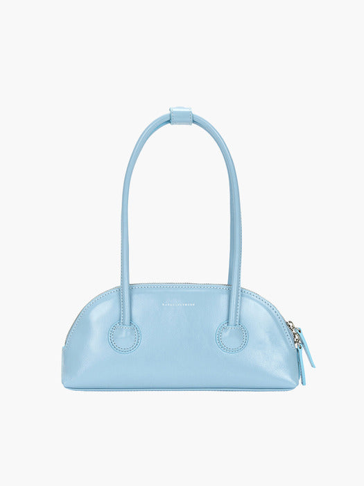 BESSETTE SHOULDER_dream blue glossy plain