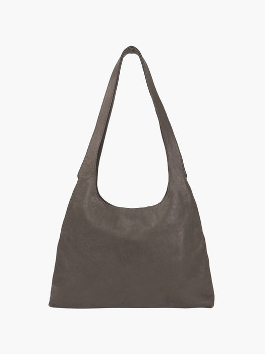 HALTER HOBO LARGE_taupe washed nappa