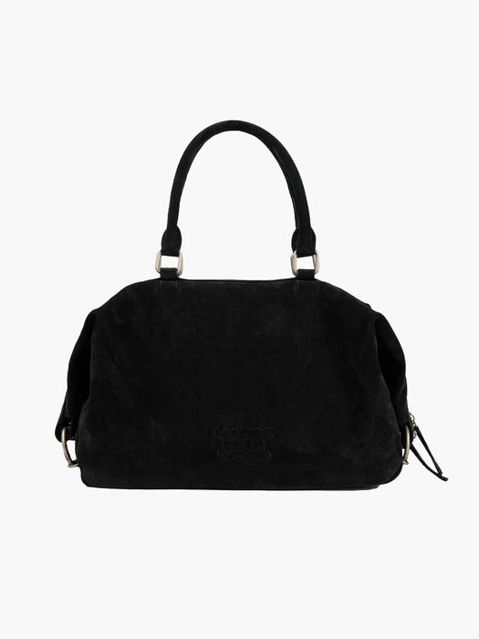 DUMPLING TOTE_black suede