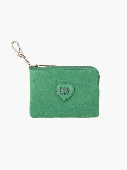 HEART ZIPPER WALLET_nubuck_4colors