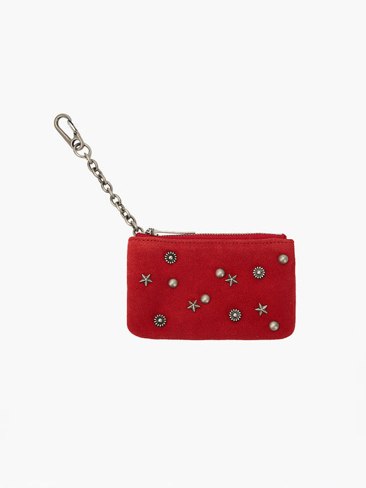 FULL STUD ZIPPER WALLET_6colors