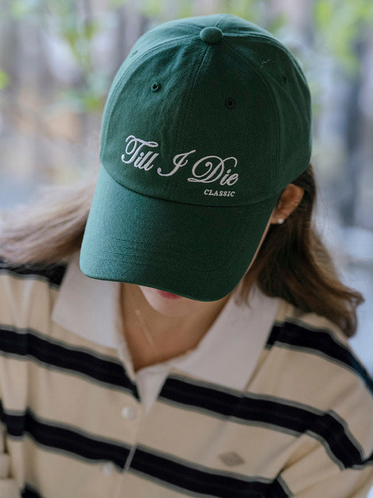 [TILLIDIE] Casual simple logo cotton baseball cap_[3color]