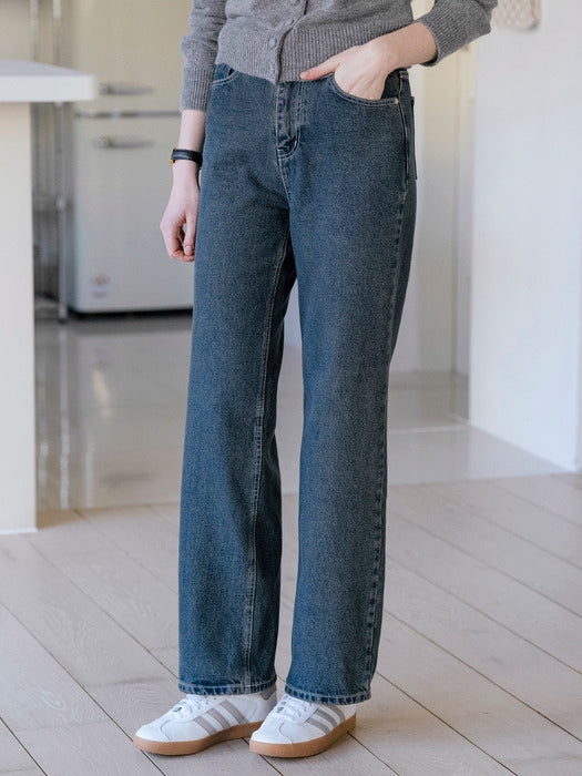 [TILLIDIE] Deep washing special denim pants_Blue