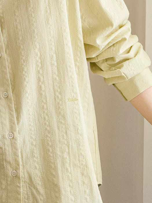 [TILLIDIE] Heritage bio-washing cotton shirt_Olive