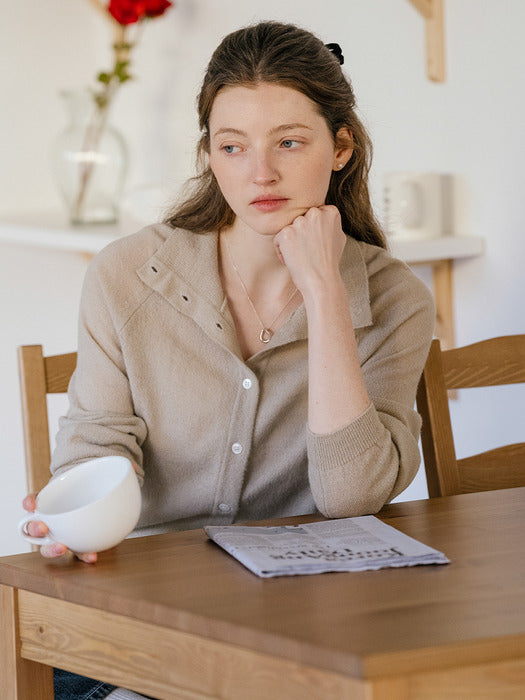 [TILLIDIE] Elevate 2way wool blended knit_Beige