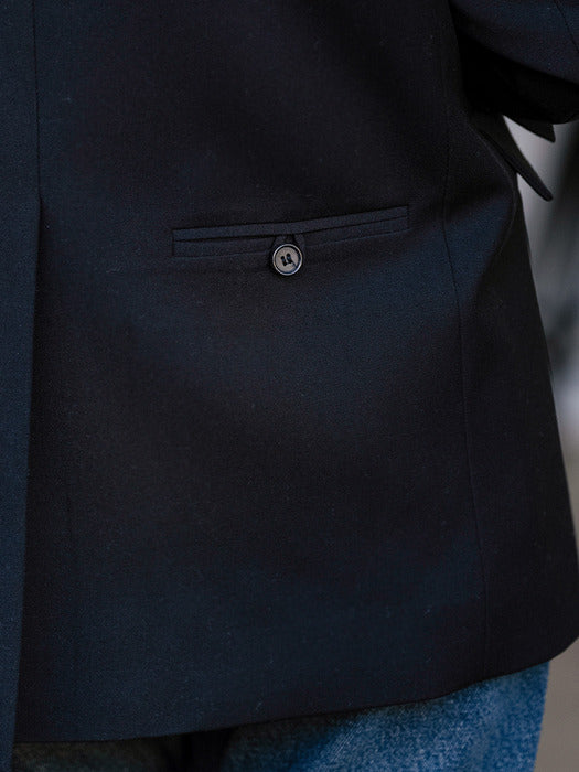 [TILLIDIE] Back lip pocket detail jacket_Black