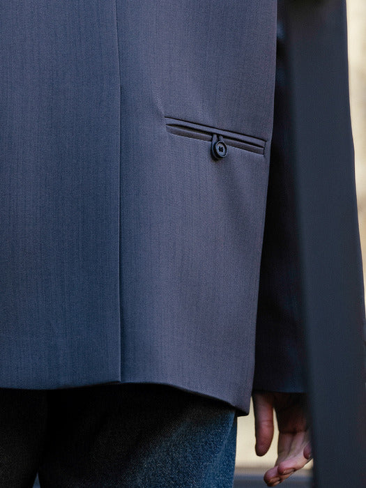 [TILLIDIE] Back lip pocket detail jacket_Charcoal