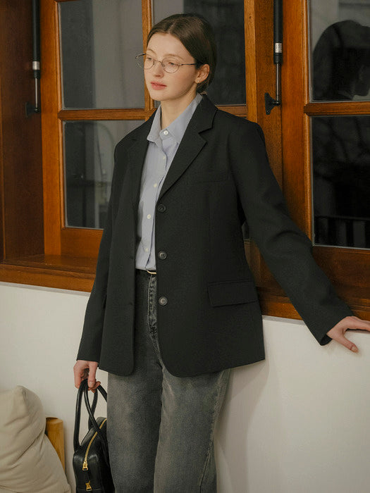 Tillidie Back point iconic jacket Black