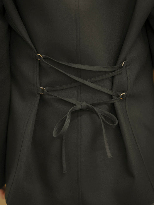 Tillidie Back point iconic jacket Black