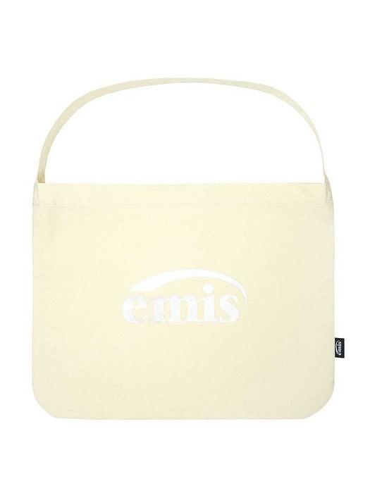 [emis] SILVER LOGO ECO BAG-CREAM