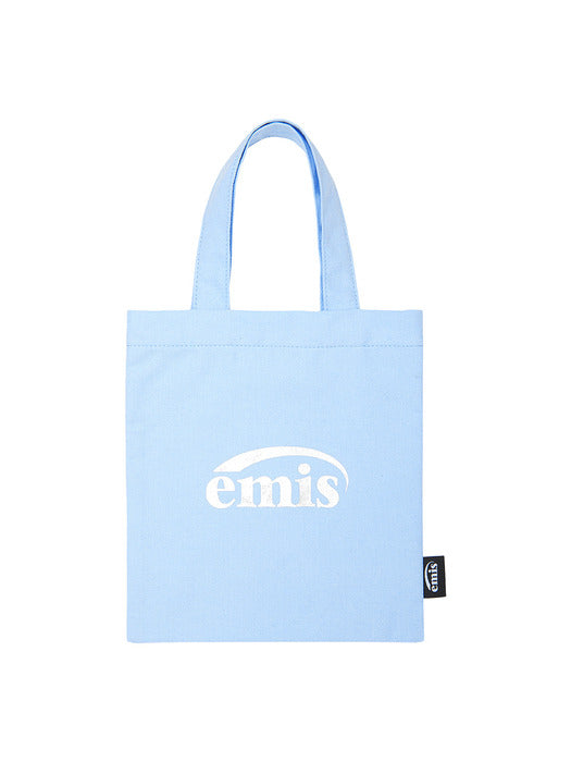 Emis Silver Logo Mini Eco Bag-Sky Blue