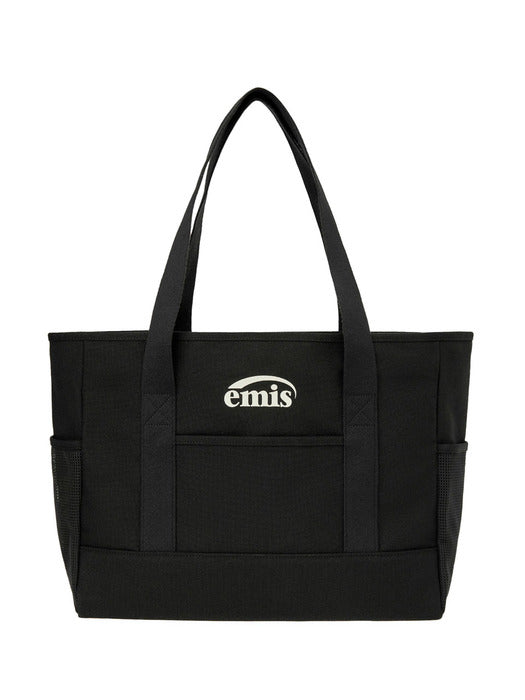 [emis] CANVAS SHOULDER BAG-BLACK