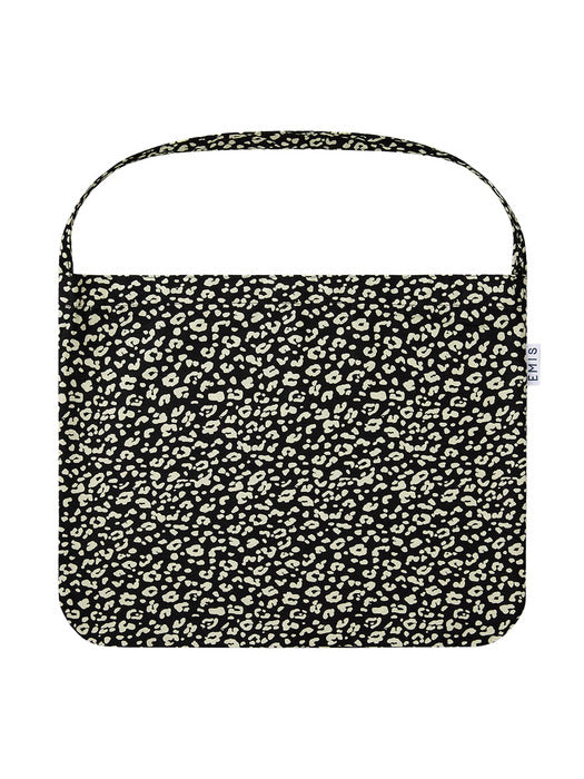 Emis 22Y Leopard Corduroy Eco Bag-Black