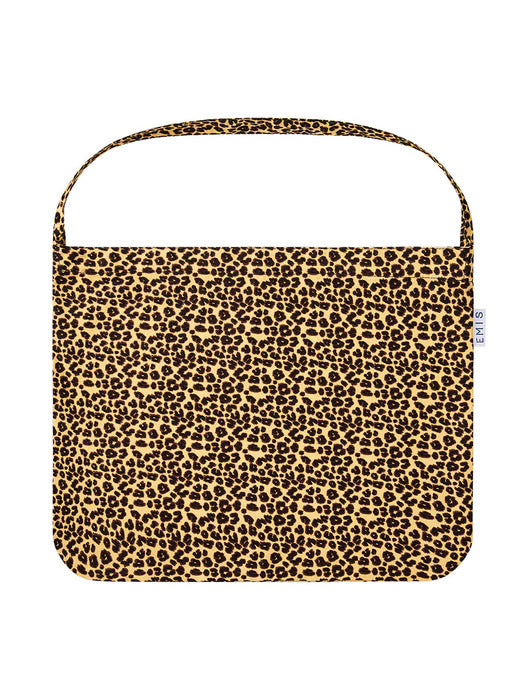 [emis] LEOPARD CORDUROY ECO BAG-BEIGE