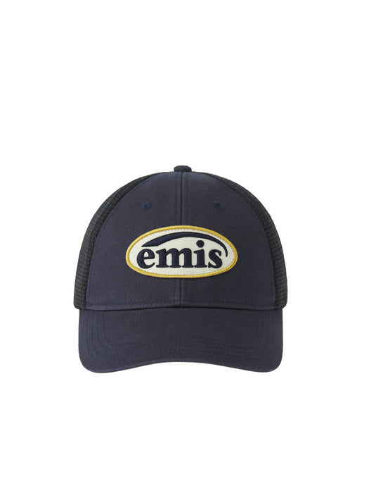 Emis Wappen Mesh Ball Cap-Navy