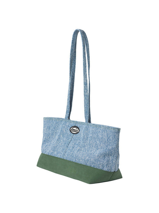 [emis] DENIM LONG HOBO BAG-LIGHT DENIM