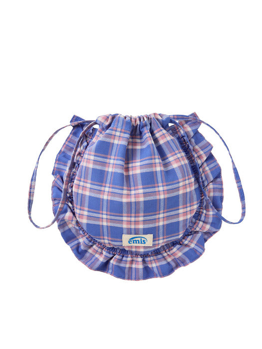 [emis] CHECK STRING ECO BAG-BLUE