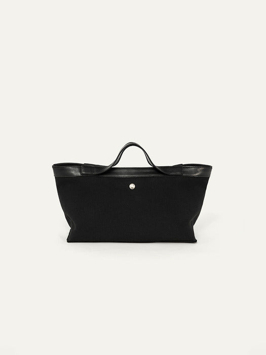 Kindersalmon Posell Canvas Tote Bag Black (S)