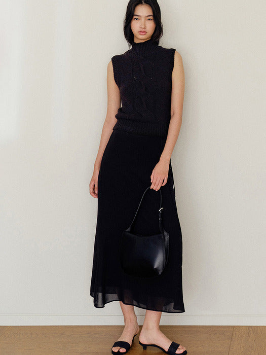Kindersalmon Lucius Gored Skirt Black