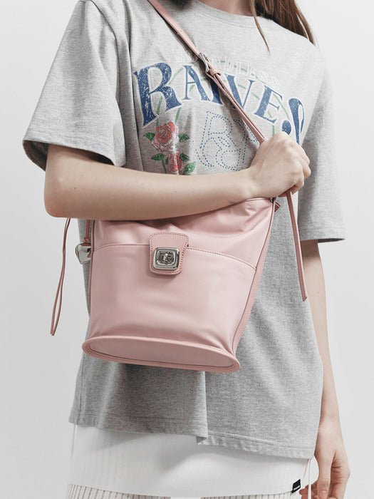 Raive Riley Nylon Bucket in Pink