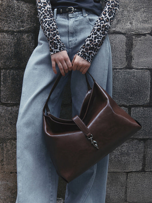 [raive] Hailey Large Shoulder in Brown UA5SB076-93