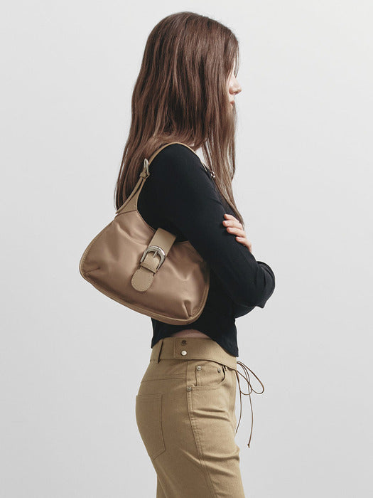 [raive] Leah Nylon Tote in Wood Beige UF5SB074-L1