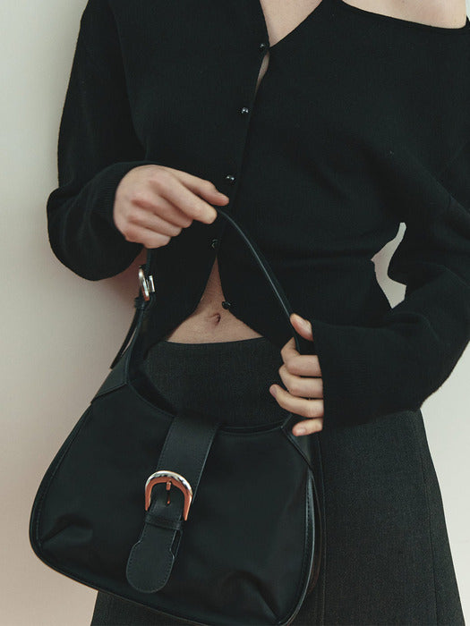 [raive] Leah Nylon Tote in Black UF5SB074-10