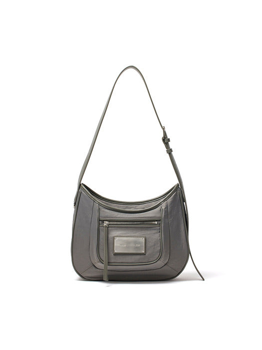 NYLON POCKET BAG IN CHARCOAL