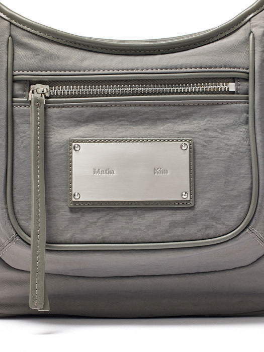 NYLON POCKET BAG IN CHARCOAL