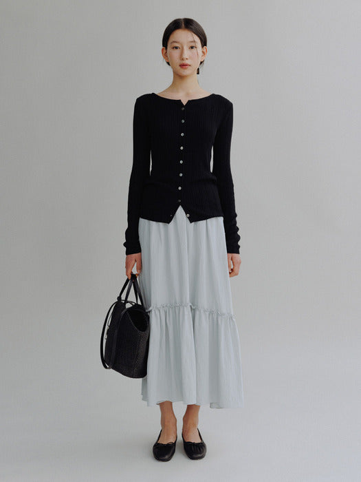 Wconcept_Mango_Maniplease Mango Maniplease Ryle Shirring Skirt - Mist Blue