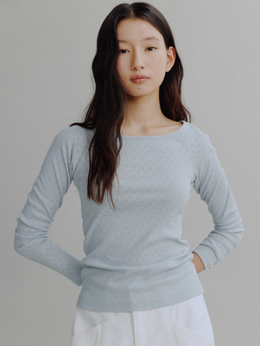Mango Maniplease Rito Punching Tee Sky Blue