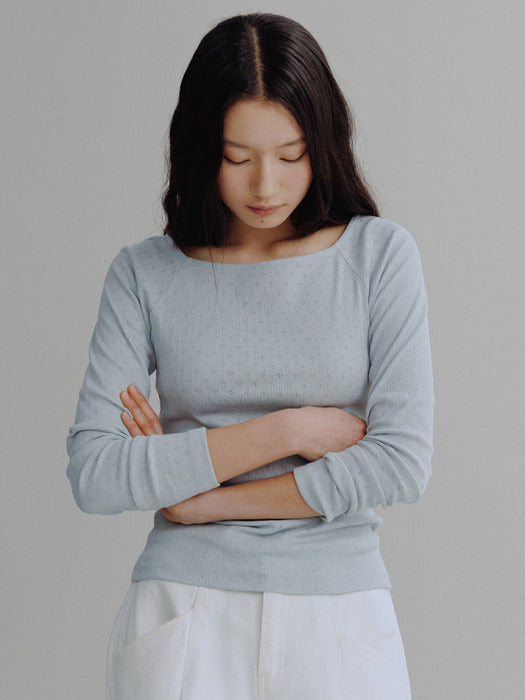 Mango Maniplease Rito Punching Tee Sky Blue