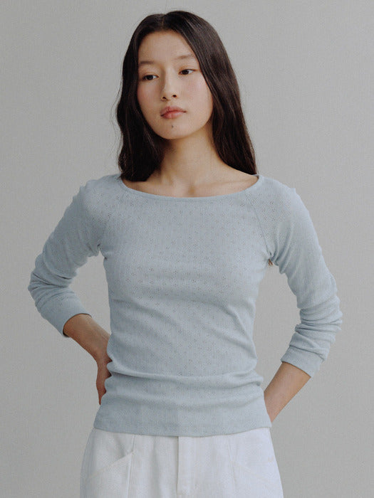 Mango Maniplease Rito Punching Tee Sky Blue