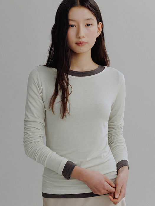 Mango Maniplease Nilah Layered Tee Mute Cream