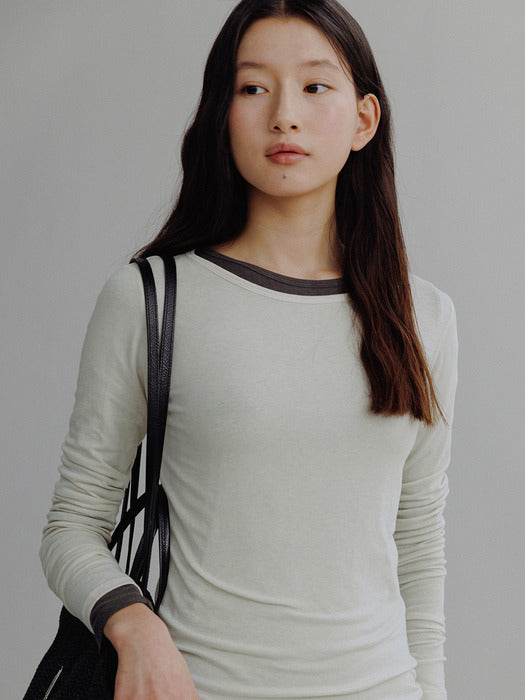 Mango Maniplease Nilah Layered Tee Mute Cream