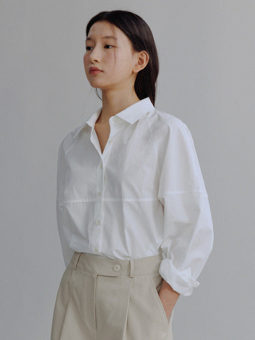 Mango Maniplease Felin Cotton Shirt Ivory