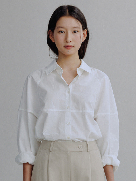 Mango Maniplease Felin Cotton Shirt Ivory