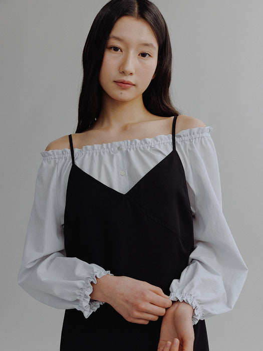 Wconcept_Mango_Maniplease Mango Maniplease Talia Shirring Blouse - Mist Blue