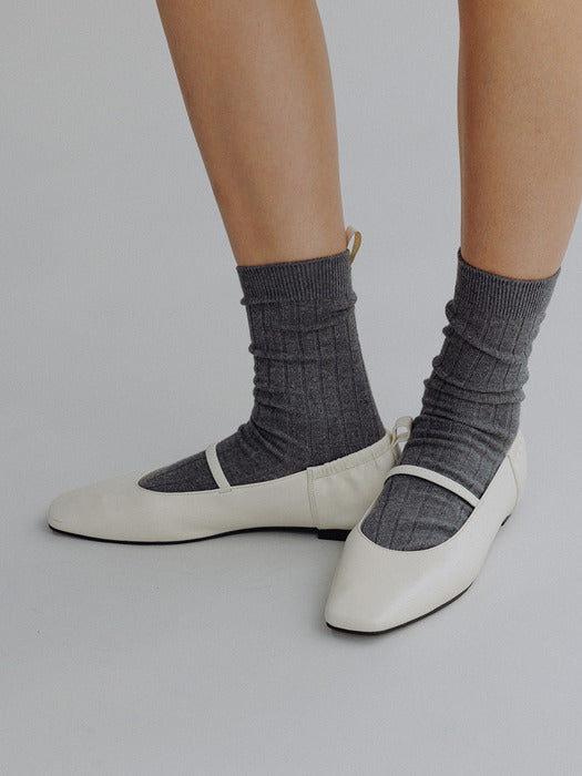 [Mango Maniplease] Colet Banding Flat SHOES_2COLORS