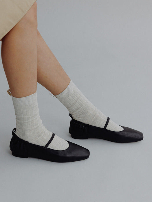 [Mango Maniplease] Colet Banding Flat SHOES_2COLORS