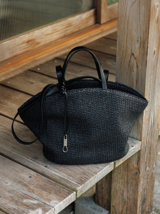 Mango Maniplease Tosso Bag Black