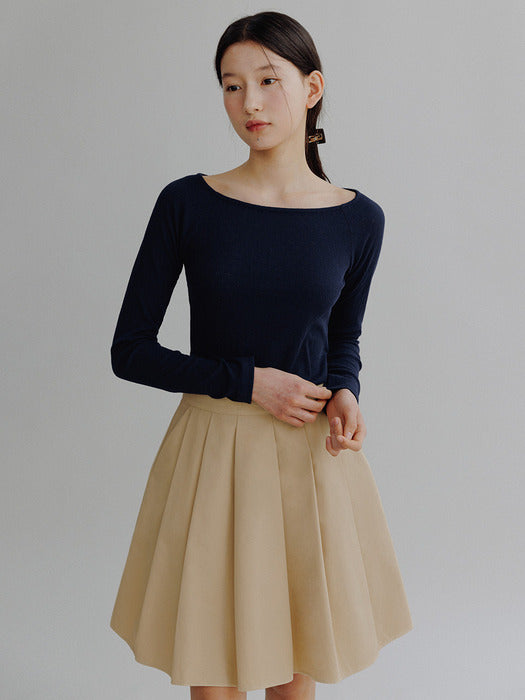Mango Maniplease Kiko Flare Mini Skirt Beige