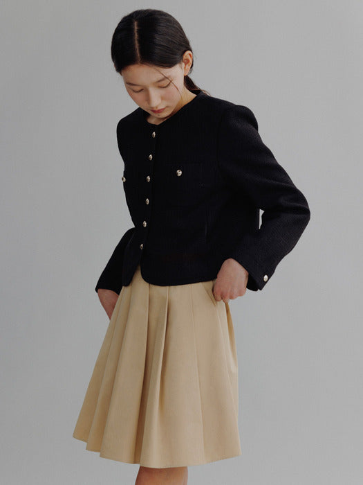 Mango Maniplease Kiko Flare Mini Skirt Beige