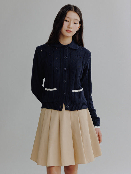 Mango Maniplease Kiko Flare Mini Skirt Beige