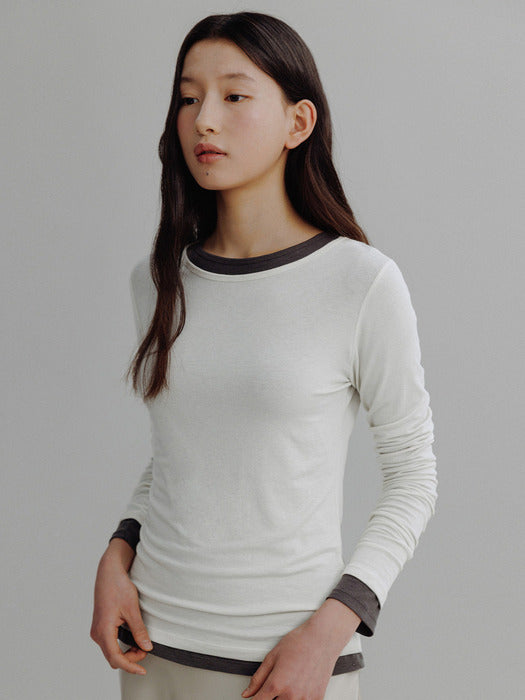 Mango Maniplease Nilah Layered Tee Ivory