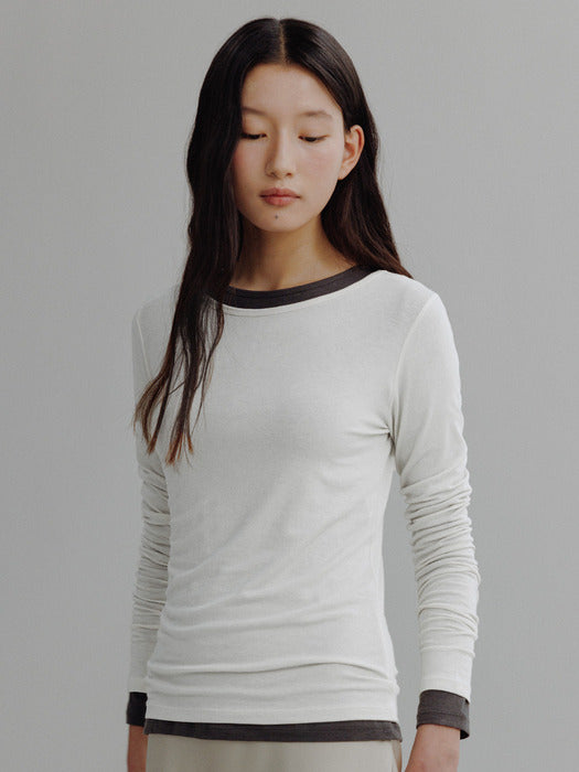 Mango Maniplease Nilah Layered Tee Ivory