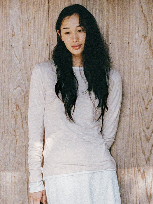 Mango Maniplease Nilah Layered Tee Pale Pink