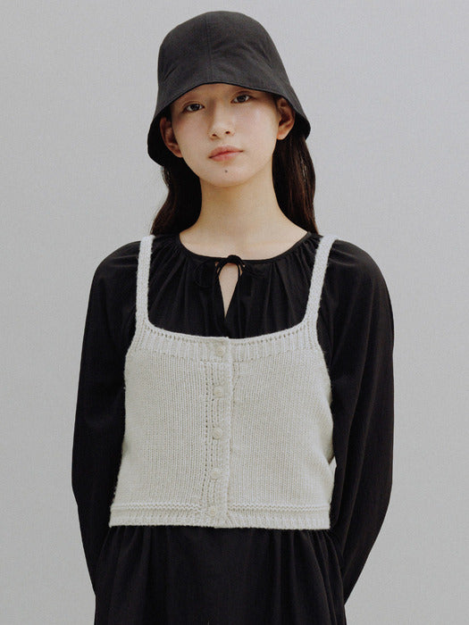 Mango Maniplease Hen Bustier Knit - Ecru
