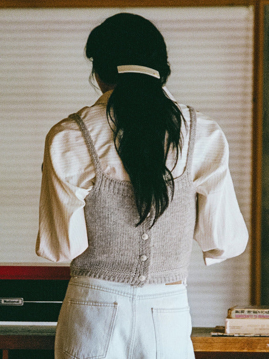 [Mango Maniplease] Hen Bustier KNIT_GREY