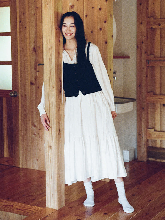 [Mango Maniplease] Hen Bustier KNIT_NAVY